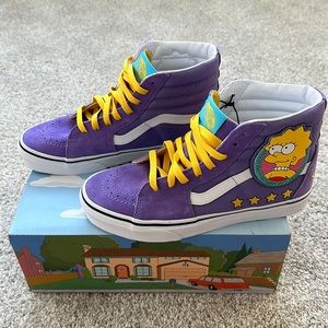 AUTHENTIC Vans Sk8-Hi - Lisa Simpson 4 Prez edition - Women’s sz 8 Men’s sz 6.5